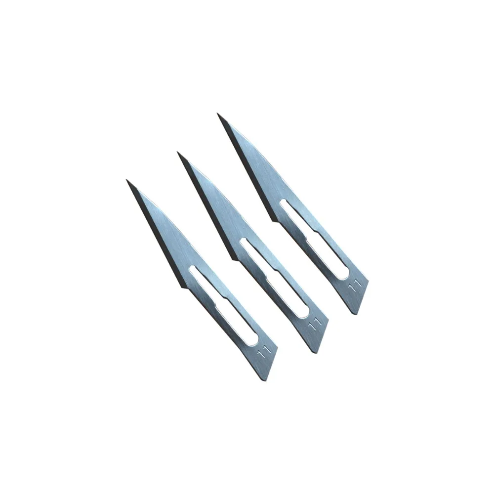 10pcs No. 11 Medical Disposable Surgical Knives Blades For #11 Scalpel Use Carbon Steel To Replace Carving Live Tissue Blade
10pcs No. 11 Medical Disposable Surgical Knives Blades For #11 Scalpel Use Carbon Steel To Replace Carving Live Tissue Blade