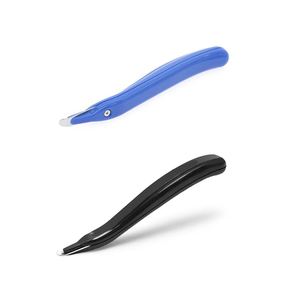 2pcs Universal Needle Remover Labor Saving Staple Remover Handheld Nail Puller (Blue and Black)
2pcs Universal Needle Remover Labor Saving Staple Remover Handheld Nail Puller (Blue and Black)