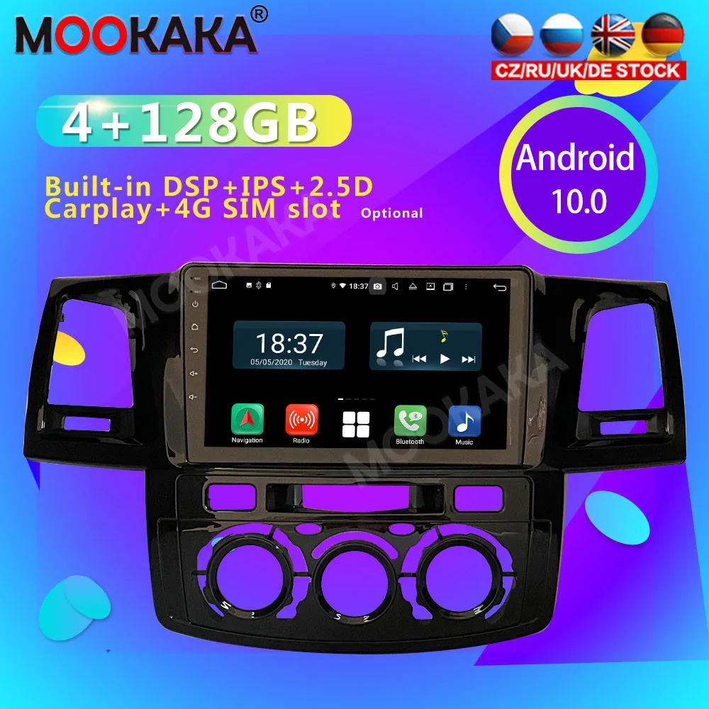 Android 10.0 Car radio GPS multimedia player For Toyota hulix fortuner MT 2008 car navigation Stereo receiver Head Unit
Android 10.0 Car radio GPS multimedia player For Toyota hulix fortuner MT 2008 car navigation Stereo receiver Head Unit