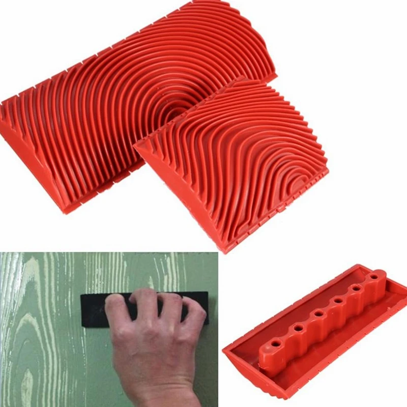 2Pcs/set Rubber Roller Brush Imitation Wood Graining Wall Painting Home Decoration Art Embossing DIY Brushing Painting Tools
2Pcs/set Rubber Roller Brush Imitation Wood Graining Wall Painting Home Decoration Art Embossing DIY Brushing Painting Tools