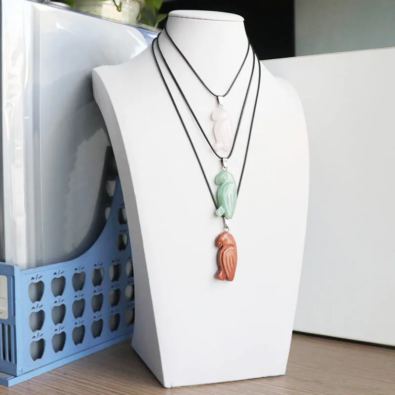 Pendant Necklace Men's and Women's Jewellery Natural Crystal Carved Bird Black Leather Rope Chain Jewelry Accessories Necklace
Pendant Necklace Men's and Women's Jewellery Natural Crystal Carved Bird Black Leather Rope Chain Jewelry Accessories Necklace