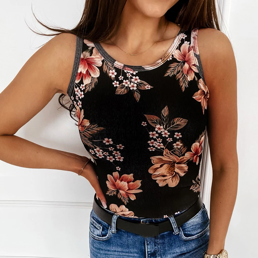 Летний женский винтажный жилет без рукавов, облегающие женские кроп-топы с цветочным принтом, модная Облегающая рубашка, женский топ на бре...
Летний женский винтажный жилет без рукавов, облегающие женские кроп-топы с цветочным принтом, модная Облегающая рубашка, женский топ на бре...