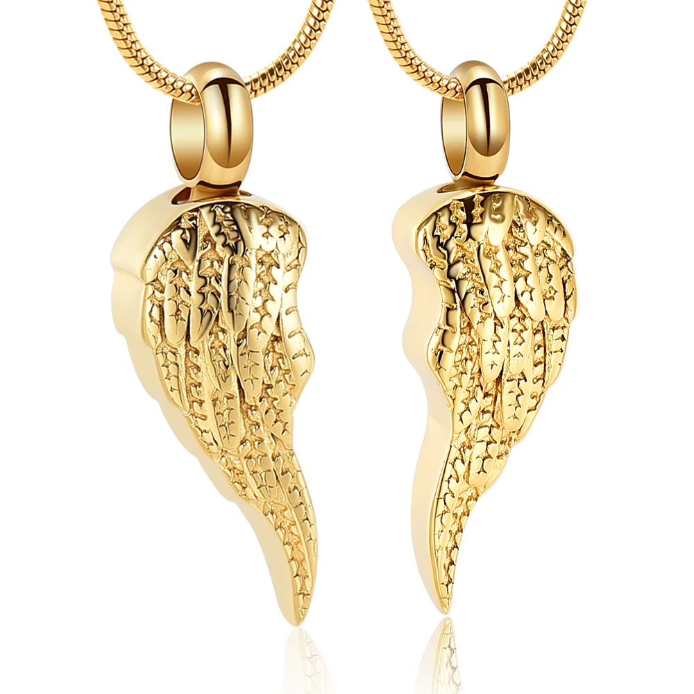 Angel Wing Cremation Jewelry Urn Necklace for Ashes - Stainless Steel Memorial Ashes Pendant Keepsake Jewelry for Women Men
Angel Wing Cremation Jewelry Urn Necklace for Ashes - Stainless Steel Memorial Ashes Pendant Keepsake Jewelry for Women Men
