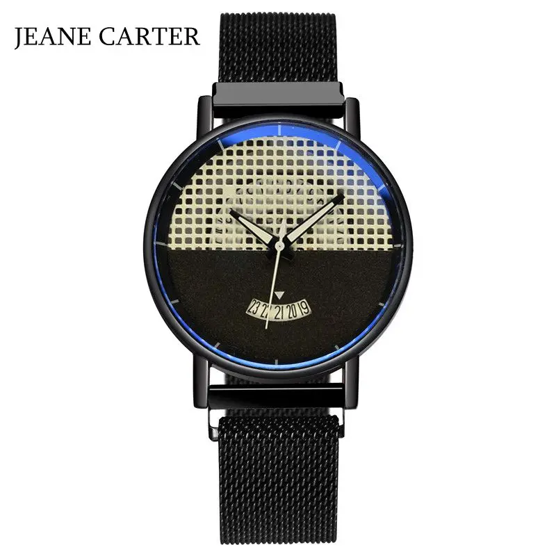 Relogio 2020 Brand Luxury Men Watch Hollowed-out Round Dial Black Magnet Buckle Band & Leather Calendar Male Wrist Watches Clock
Relogio 2020 Brand Luxury Men Watch Hollowed-out Round Dial Black Magnet Buckle Band & Leather Calendar Male Wrist Watches Clock