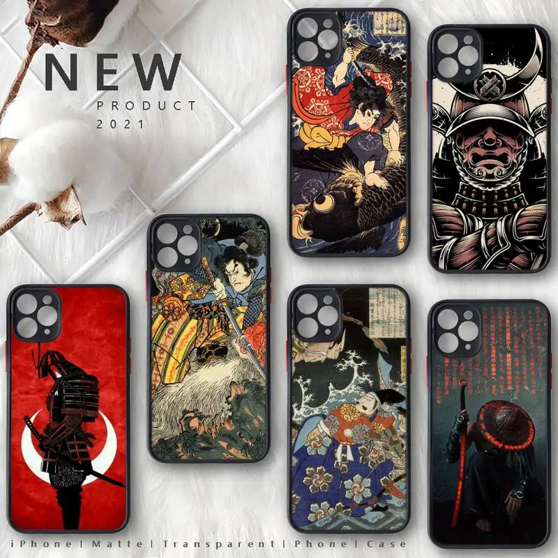 Ukiyoe Japanese samurai Phone Case Matte Transparent for iphone 11 12 pro mini XS XR X max 7 8 plus TPU Mobile bags funda shell
Ukiyoe Japanese samurai Phone Case Matte Transparent for iphone 11 12 pro mini XS XR X max 7 8 plus TPU Mobile bags funda shell