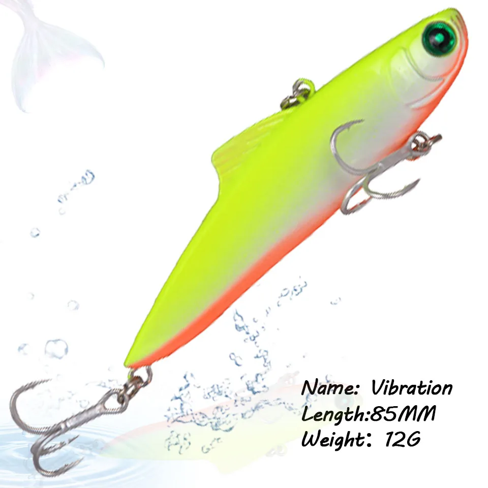 1PCS 85MM 12G VIB Bait Shakes Sinking Artificial Hard Bait 3D Simulation Fisheye Winter Fishing Bait Hook Fishing Equipment
1PCS 85MM 12G VIB Bait Shakes Sinking Artificial Hard Bait 3D Simulation Fisheye Winter Fishing Bait Hook Fishing Equipment