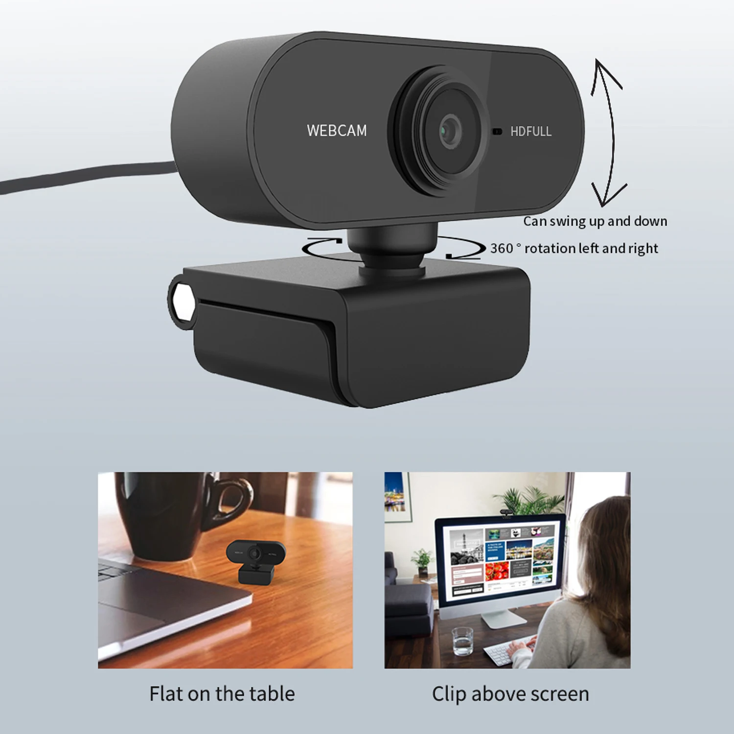 Dropshipping Webcam Full HD1080P Built-in microphone Webcam Mini Computer PC WebCamera Microphone Rotatable Cameras In Stock 
Dropshipping Webcam Full HD1080P Built-in microphone Webcam Mini Computer PC WebCamera Microphone Rotatable Cameras In Stock