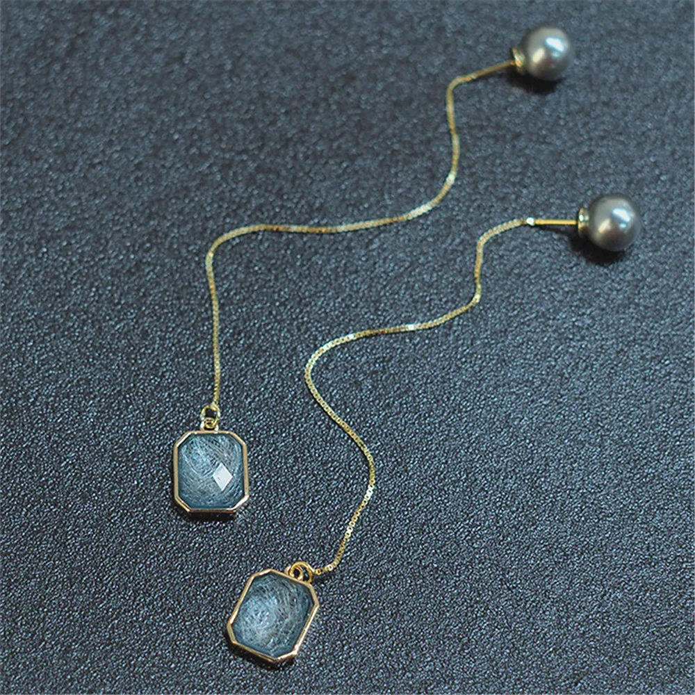 

Женские серьги-гвоздики из серебра 925 пробы, с синим Цирконом