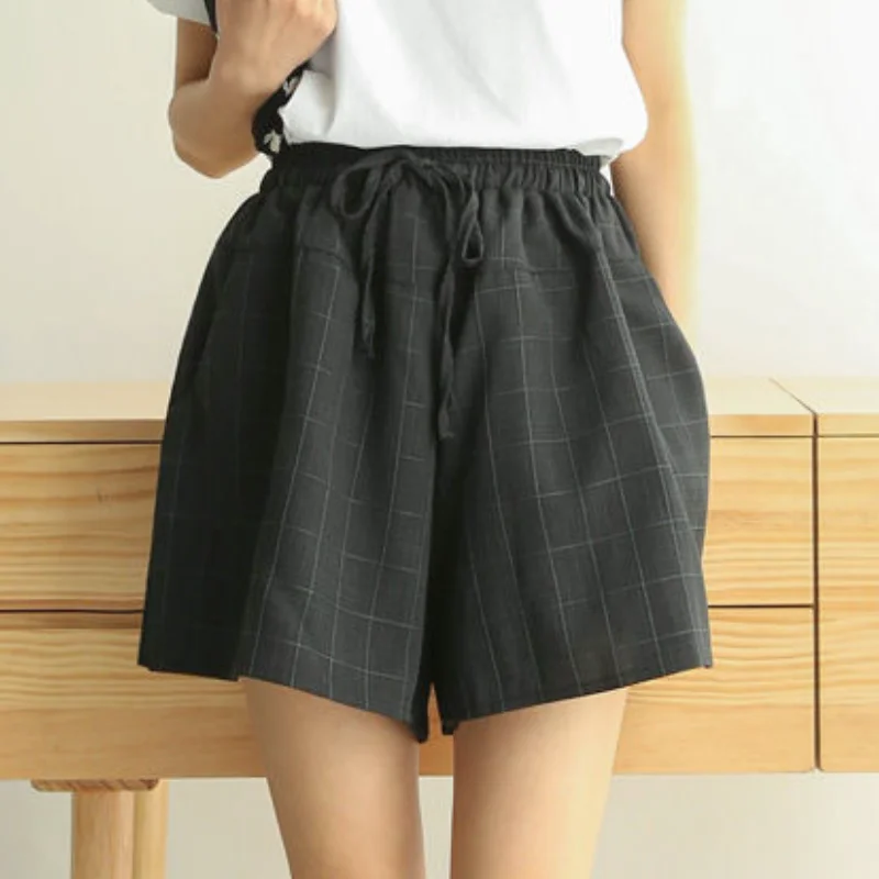 Shorts Women 2021 Newest Drawstring Korean Style Simple Female Loose High Waist Summer Trendy All Match College Plaid Popular
Shorts Women 2021 Newest Drawstring Korean Style Simple Female Loose High Waist Summer Trendy All Match College Plaid Popular
