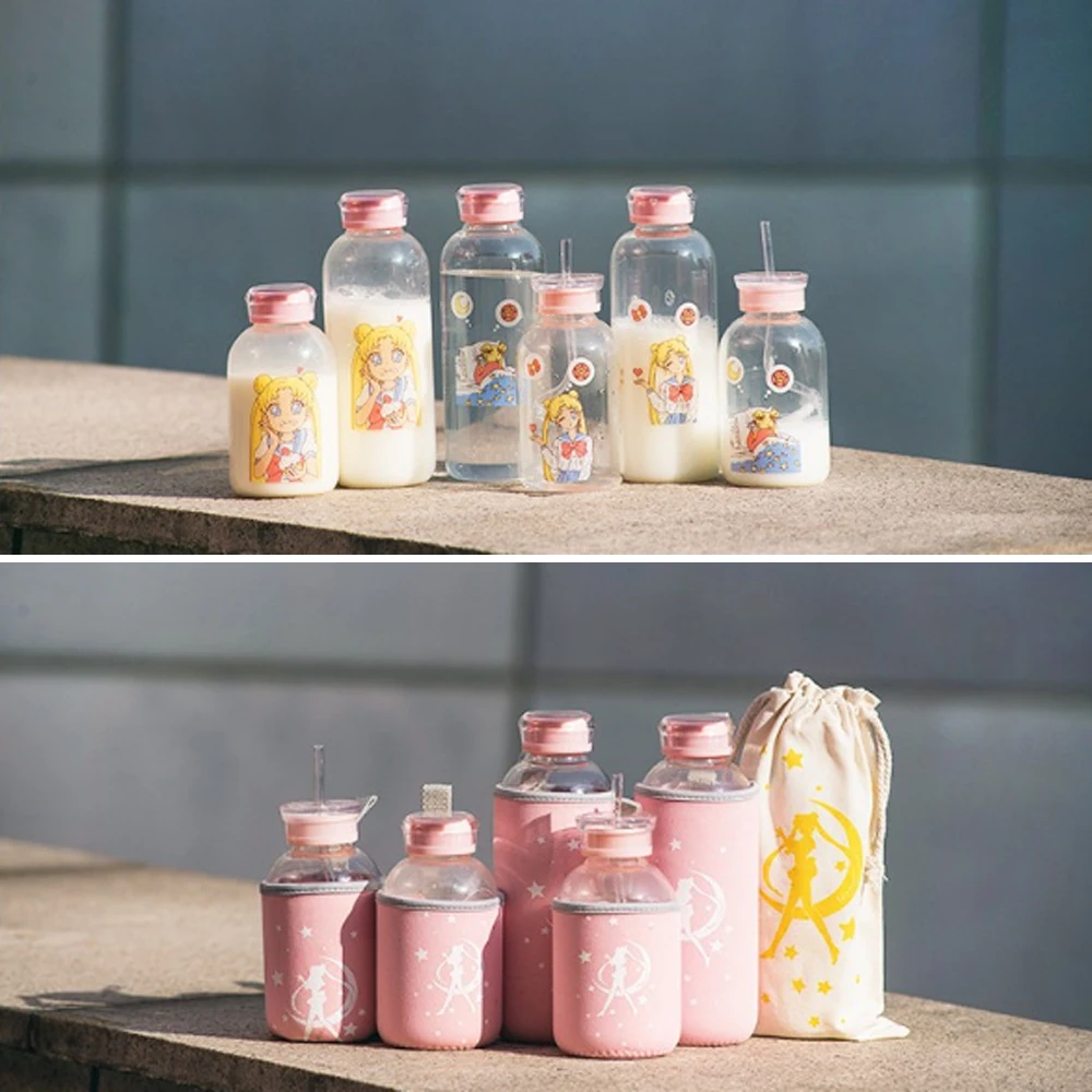 Cute Sailor Moon Drink Glass Bottles The Glass Drinking Bottle With Straw is Suitable for Adults and Children Milk Coffee Cup
Cute Sailor Moon Drink Glass Bottles The Glass Drinking Bottle With Straw is Suitable for Adults and Children Milk Coffee Cup