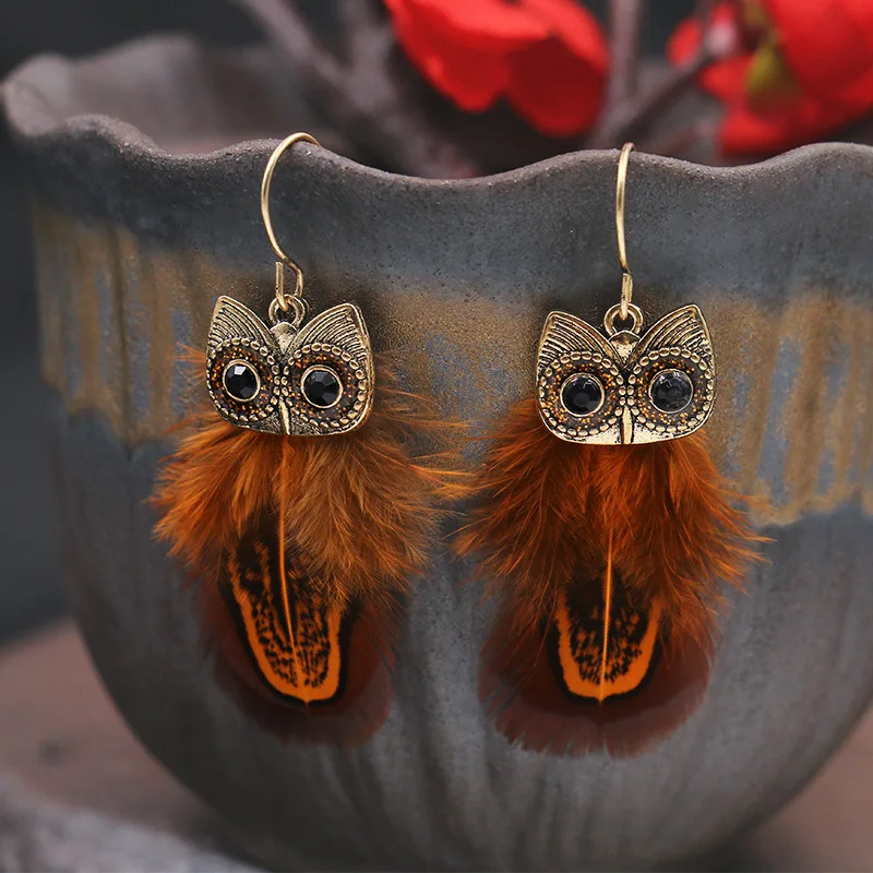 Newest Fashion Statement Owl Feather Earrings For Women Boho Vintage Geometric Dangle Hanging Drop Earrings 2019 Gift For Friend
Newest Fashion Statement Owl Feather Earrings For Women Boho Vintage Geometric Dangle Hanging Drop Earrings 2019 Gift For Friend