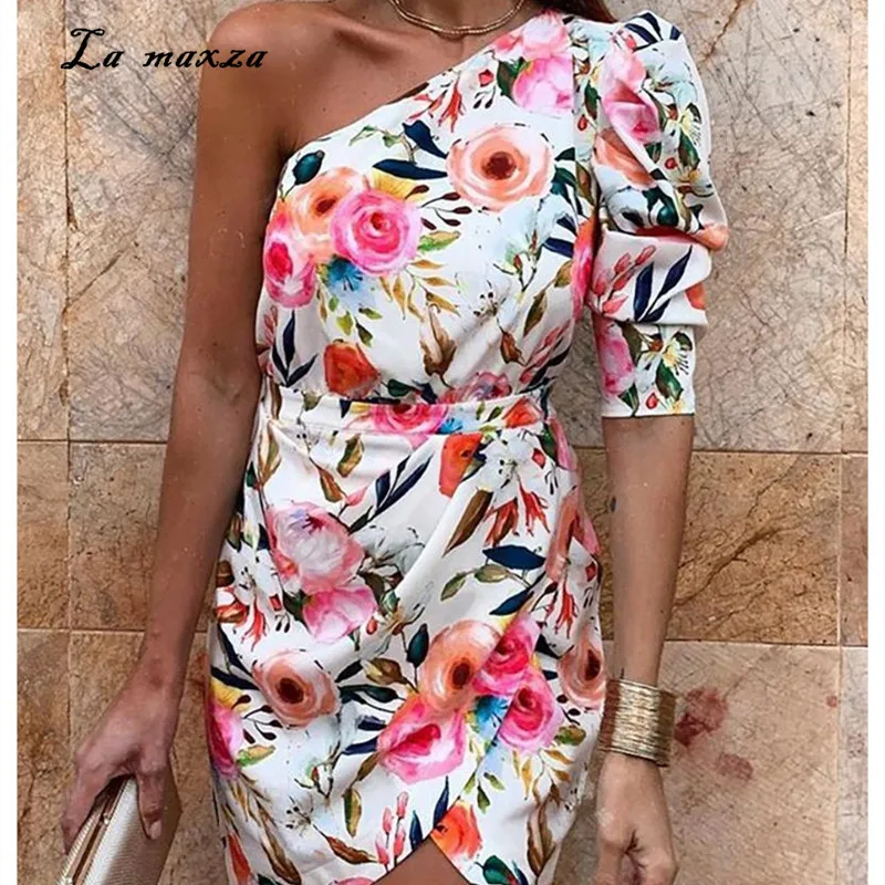 2020 Summer Casual Print Women Dress New Fashion One Shoulder Slim Mini Dress Women Dress
2020 Summer Casual Print Women Dress New Fashion One Shoulder Slim Mini Dress Women Dress