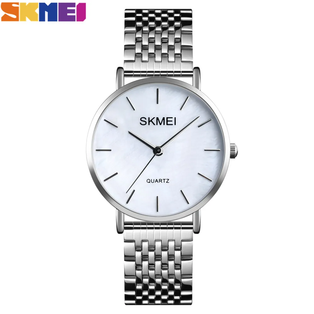 SKMEI Fashion Quartz Women Watch 3Bar Waterproof Silver Stainless Steel Strap Female Watches Ladies Dress Clock reloj mujer 1567
SKMEI Fashion Quartz Women Watch 3Bar Waterproof Silver Stainless Steel Strap Female Watches Ladies Dress Clock reloj mujer 1567