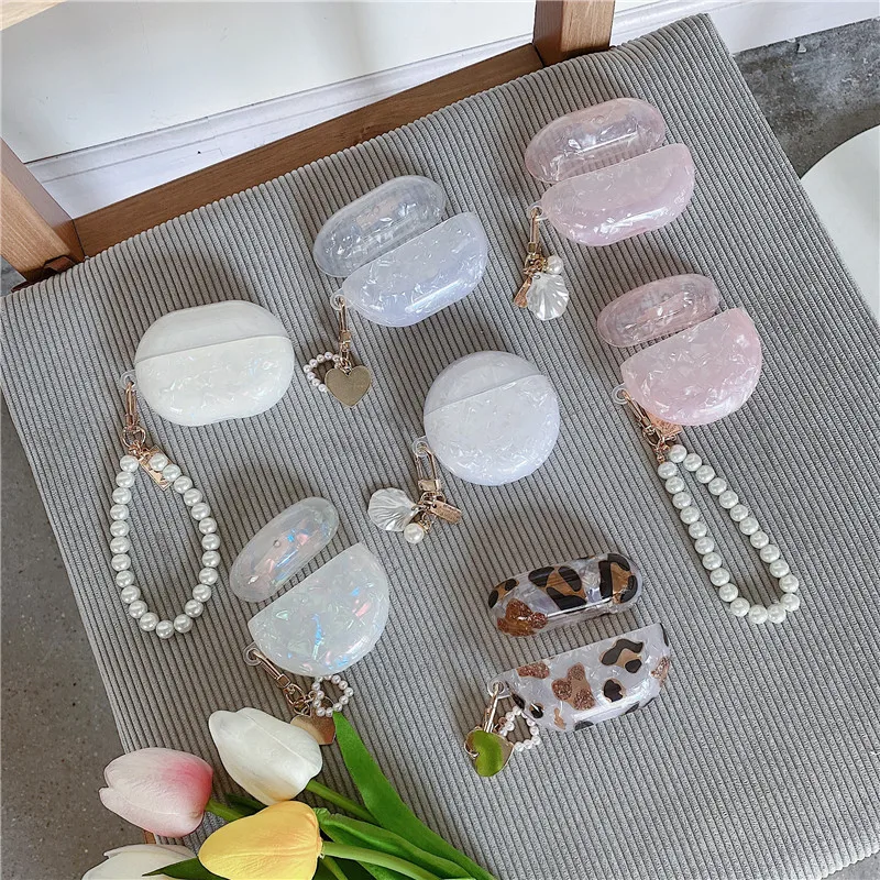 Cute Pearl Shell Earphone Hard Case for Huawei Freebuds Pro 4 Headphone Cover with Keychain Headset Cases for Huawei Freebuds 3
Cute Pearl Shell Earphone Hard Case for Huawei Freebuds Pro 4 Headphone Cover with Keychain Headset Cases for Huawei Freebuds 3