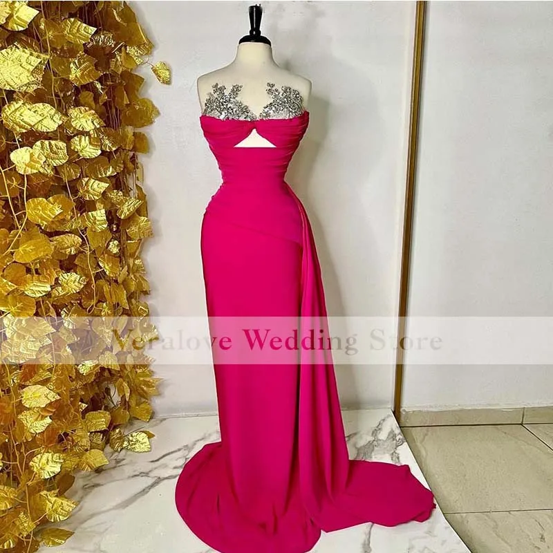Fushia Prom Dress Mermaid 2021 Scoop Beads Sequins Formal African Party Gowns Sweep Train Plus Size Robe de Soiree
Fushia Prom Dress Mermaid 2021 Scoop Beads Sequins Formal African Party Gowns Sweep Train Plus Size Robe de Soiree