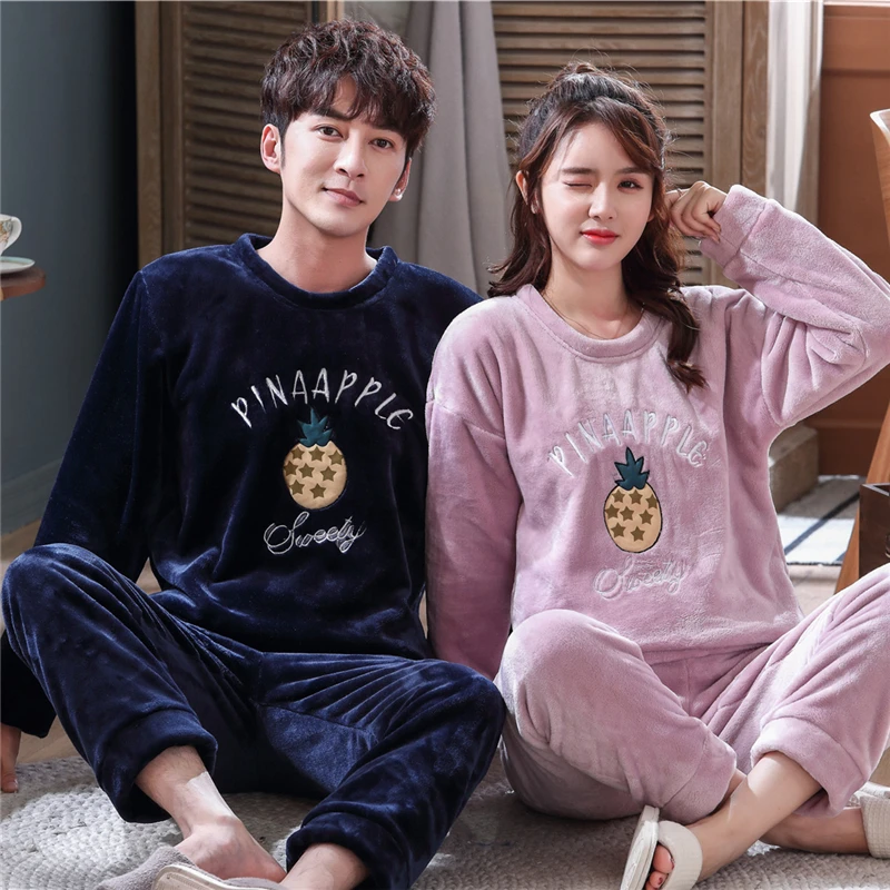 Women's Pajamas Warm Flannel Panda Long-Sleeve Home Sets Pyjamas Loose Men Couple Sleepwear Top+ Pants Pijama Mujer
Women's Pajamas Warm Flannel Panda Long-Sleeve Home Sets Pyjamas Loose Men Couple Sleepwear Top+ Pants Pijama Mujer