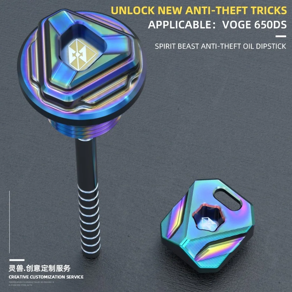 Motorcycle Anti-theft Dipstick Filler Cover Engine Oil Plug Replacement Oil Dipstick Accessories for VOGE 650DS
Motorcycle Anti-theft Dipstick Filler Cover Engine Oil Plug Replacement Oil Dipstick Accessories for VOGE 650DS