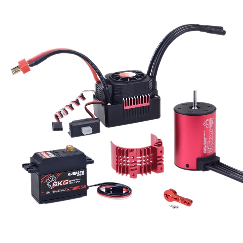 SURPASS HOBBY KK 3650 3100KV Waterproof Brushless Motor +45A ESC+S0600M 6KG Servo for 1/10 RC Car
SURPASS HOBBY KK 3650 3100KV Waterproof Brushless Motor +45A ESC+S0600M 6KG Servo for 1/10 RC Car