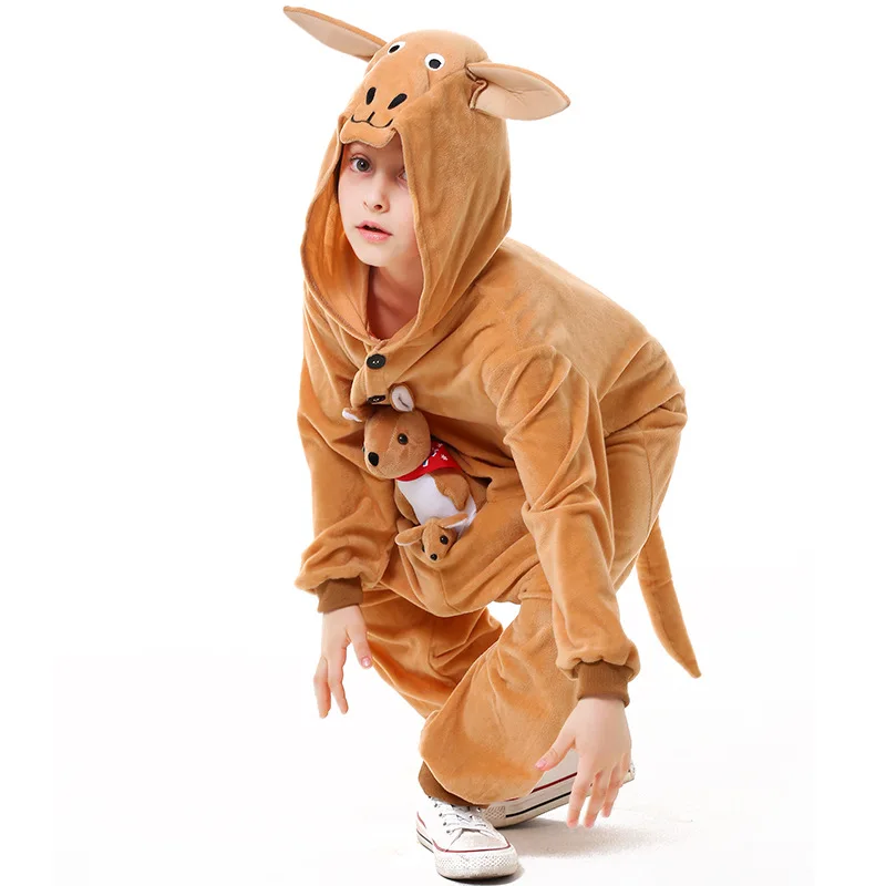 Cute Kangaroo Jumpsuit Cosplay For Boys Girls Animals Halloween Costumes For Kids Homewear Pajamas Role Play Party
Cute Kangaroo Jumpsuit Cosplay For Boys Girls Animals Halloween Costumes For Kids Homewear Pajamas Role Play Party