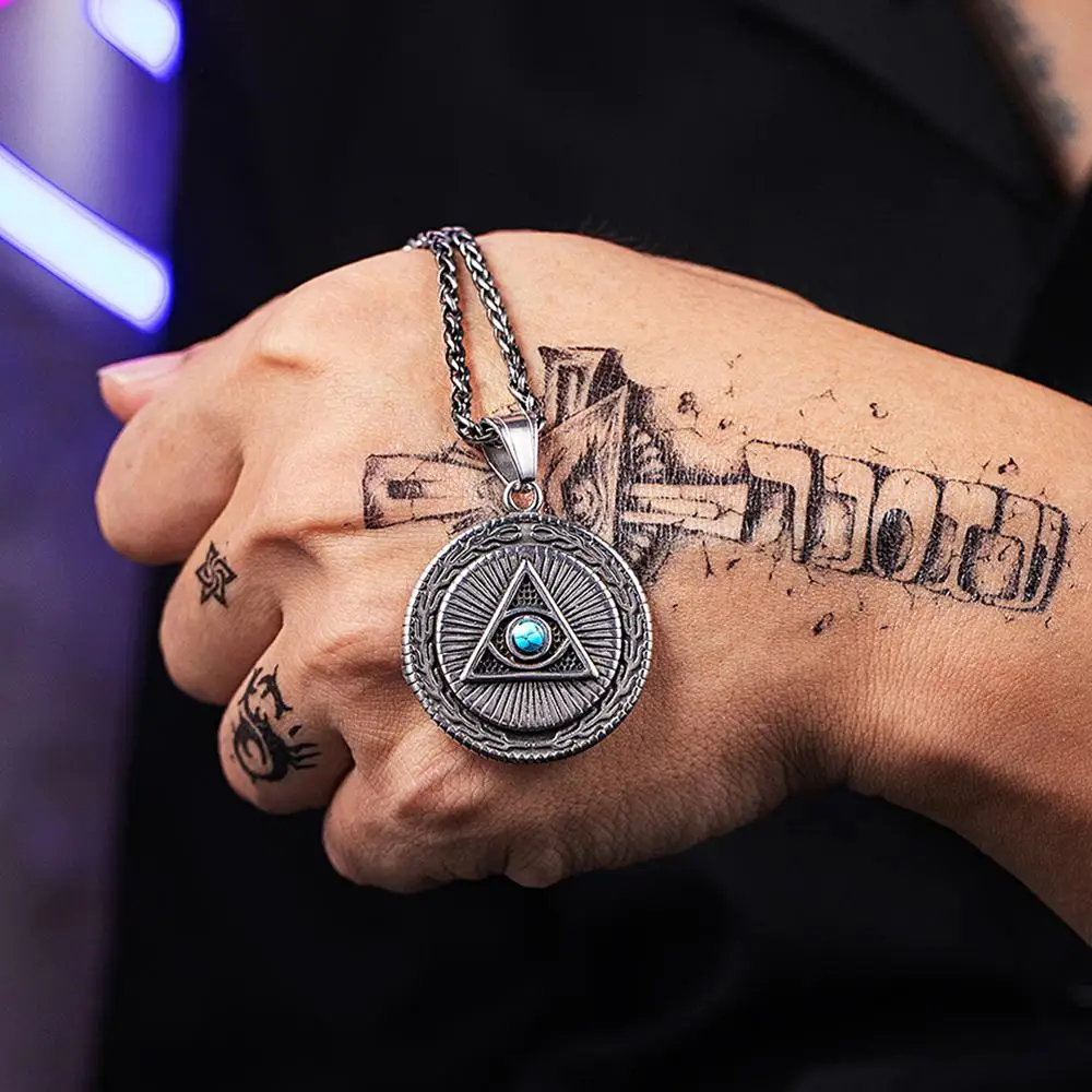 Новый кулон с мистическим глазом, ретро кулон со сглаза Божием для мужчин и женщин, инкрустированное ожерелье с камнем
Новый кулон с мистическим глазом, ретро кулон со сглаза Божием для мужчин и женщин, инкрустированное ожерелье с камнем