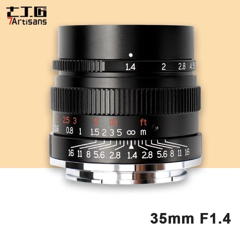 7artisans 35mm F1.4 Full frame Camera Lens Manual Focus Fixed Lens for SONY E-mount Camera A7 A7II A7R A7RII A7S A6500
7artisans 35mm F1.4 Full frame Camera Lens Manual Focus Fixed Lens for SONY E-mount Camera A7 A7II A7R A7RII A7S A6500