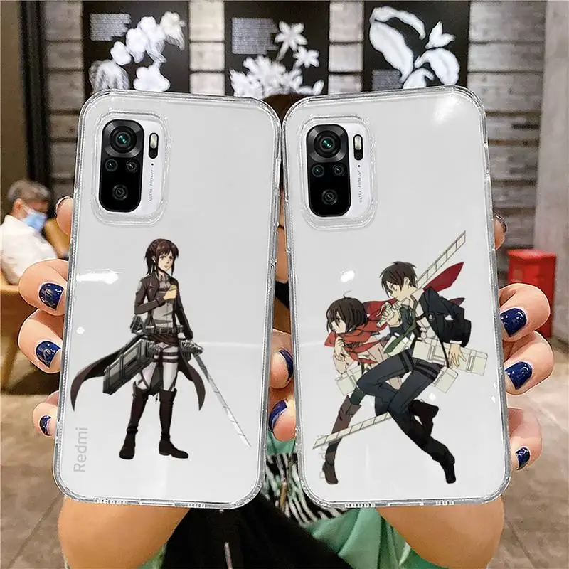 Attack On Titan Phone Case for xiaomi 11 redmi note 10 9 8 7 pro lite T A S 10T 9A 9S 8T pro 4G transparent coque funda
Attack On Titan Phone Case for xiaomi 11 redmi note 10 9 8 7 pro lite T A S 10T 9A 9S 8T pro 4G transparent coque funda