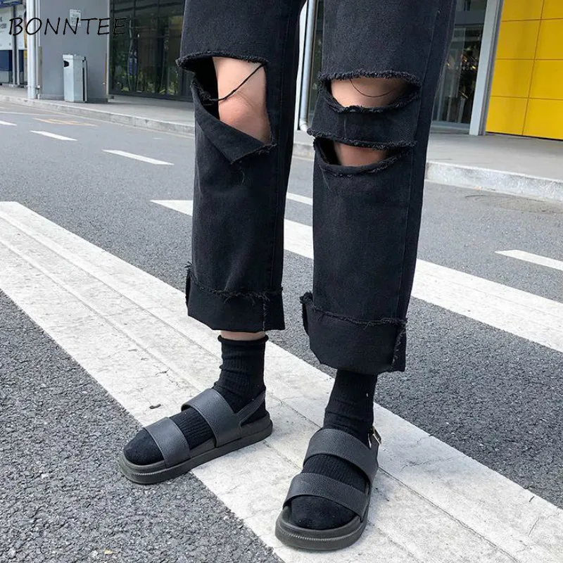 Women Jeans Straight Hole Ripped Harajuku Trousers Korean Style Hip-hop Stylish Streetwear BF Casual Loose High Waist Chic Daily
Women Jeans Straight Hole Ripped Harajuku Trousers Korean Style Hip-hop Stylish Streetwear BF Casual Loose High Waist Chic Daily