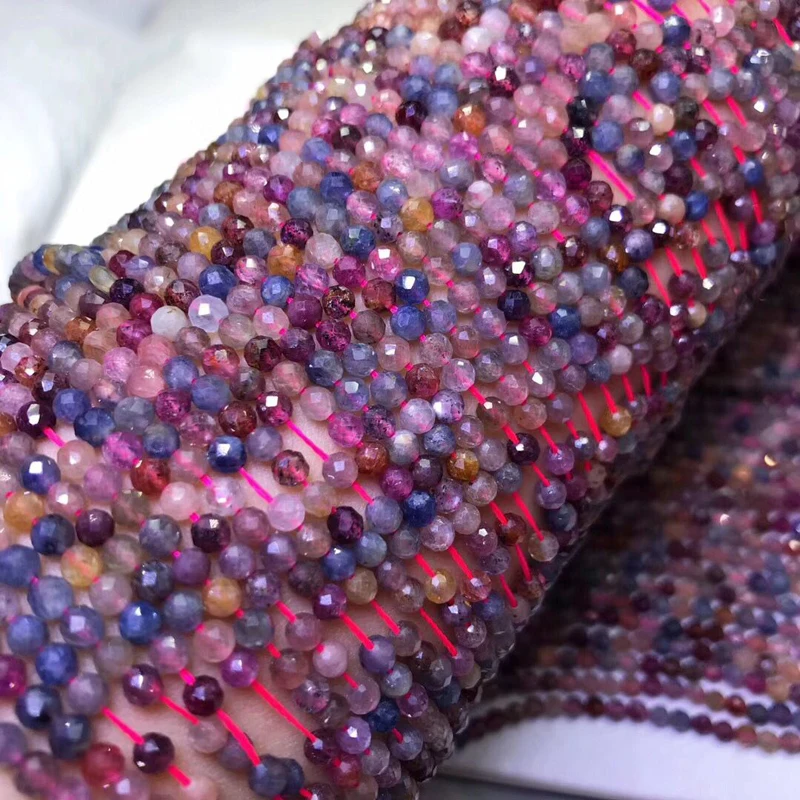 ICNWAY Sri Lankan Colorful Sapphire Natural Gemstone 3-3.5mm Beads Faceted round for Silver 925 Jewelry making 15inch
ICNWAY Sri Lankan Colorful Sapphire Natural Gemstone 3-3.5mm Beads Faceted round for Silver 925 Jewelry making 15inch