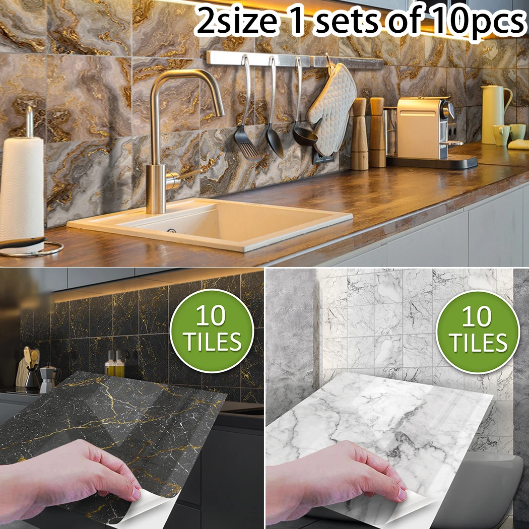 Waterproof Wall Sticker Stick On 10PCS Mosaic Wall Subway Applies On Smooth Surface Eco PVC+Tile-Like Crystal Film
Waterproof Wall Sticker Stick On 10PCS Mosaic Wall Subway Applies On Smooth Surface Eco PVC+Tile-Like Crystal Film