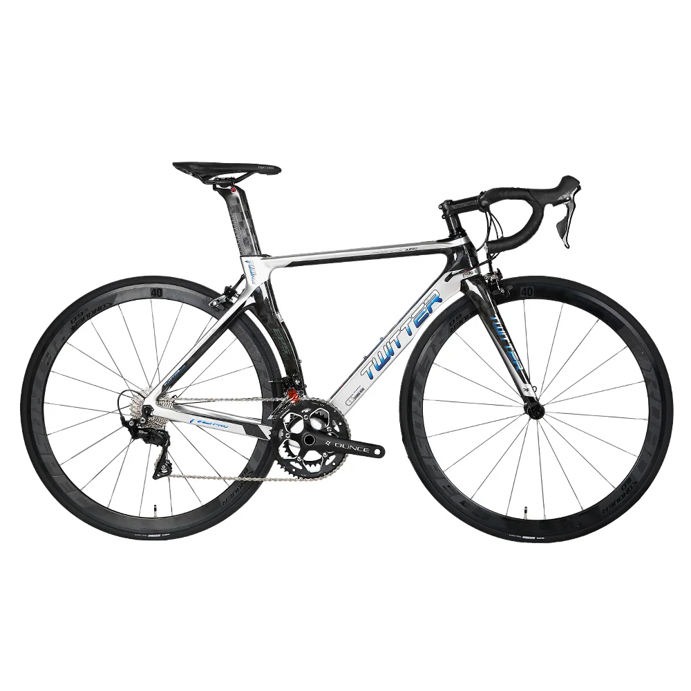 TWITTER ultralight racing bike T10RIVAL-22speed small set of aluminum wheels double V brake700C carbon fiber road bike bicycles
TWITTER ultralight racing bike T10RIVAL-22speed small set of aluminum wheels double V brake700C carbon fiber road bike bicycles