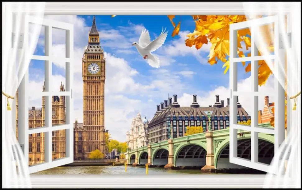 custom photo wallpaper 3d Window european style tower of london architectural landscape living room Wallpaper for walls in rolls
custom photo wallpaper 3d Window european style tower of london architectural landscape living room Wallpaper for walls in rolls