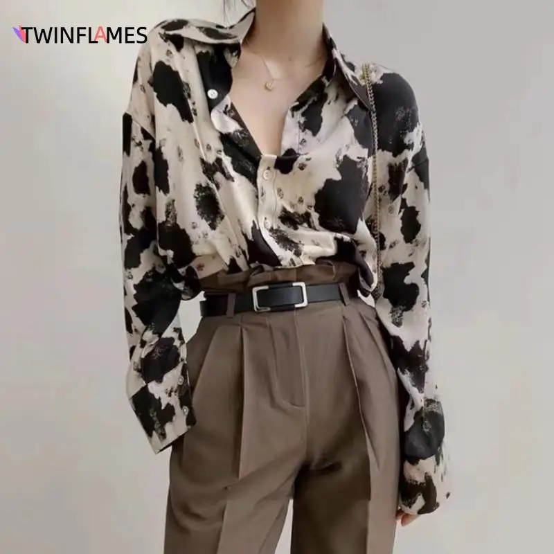 TWINFLAMES Print Button Up Shirts Women Long Sleeve Blouse Korean Fashion Clothes Chiffon Streetwear Plus Size Tops Spring New
TWINFLAMES Print Button Up Shirts Women Long Sleeve Blouse Korean Fashion Clothes Chiffon Streetwear Plus Size Tops Spring New