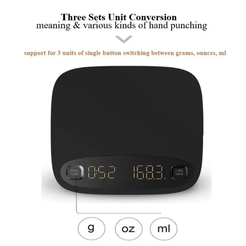 LED Digital Coffee Scale With Timer For Espresso Pour Over Hand Drip Brew Coffee Smart Electronic Timing Barista Tools Cocina
LED Digital Coffee Scale With Timer For Espresso Pour Over Hand Drip Brew Coffee Smart Electronic Timing Barista Tools Cocina