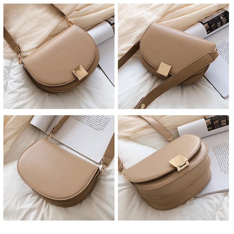 2020 Fashion Saddle Woman PU Leather Shoulder Bag Summer Solid Color Buckle Soft Crossbody Versatile Black Purses And Handbags
2020 Fashion Saddle Woman PU Leather Shoulder Bag Summer Solid Color Buckle Soft Crossbody Versatile Black Purses And Handbags