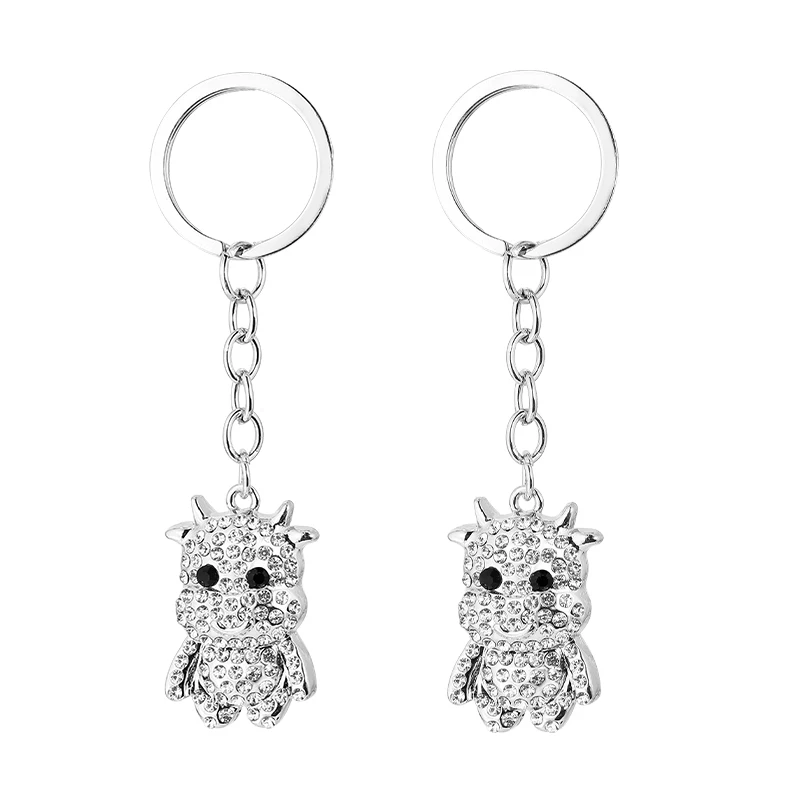 1PCS Rhinestone Alloy Hollowing Out CowNew Creative Lovely Gifts Animal Keychain Car Key Chain Ring Bag Pendant Accessories
1PCS Rhinestone Alloy Hollowing Out CowNew Creative Lovely Gifts Animal Keychain Car Key Chain Ring Bag Pendant Accessories