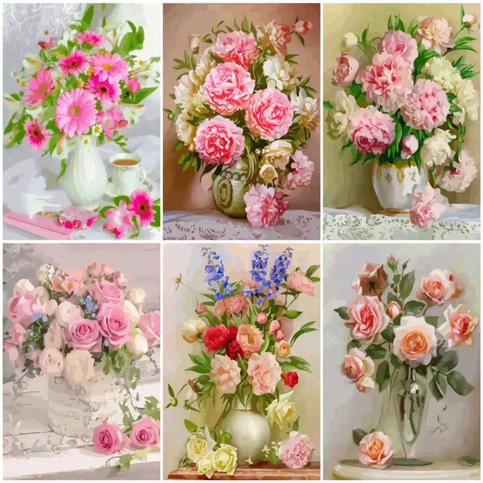 AZQSD Unframe Paint By Numbers On Canvas Flower DIY Handpainted Gift Adult Coloring By Numbers Vase Handpainted Gift
AZQSD Unframe Paint By Numbers On Canvas Flower DIY Handpainted Gift Adult Coloring By Numbers Vase Handpainted Gift