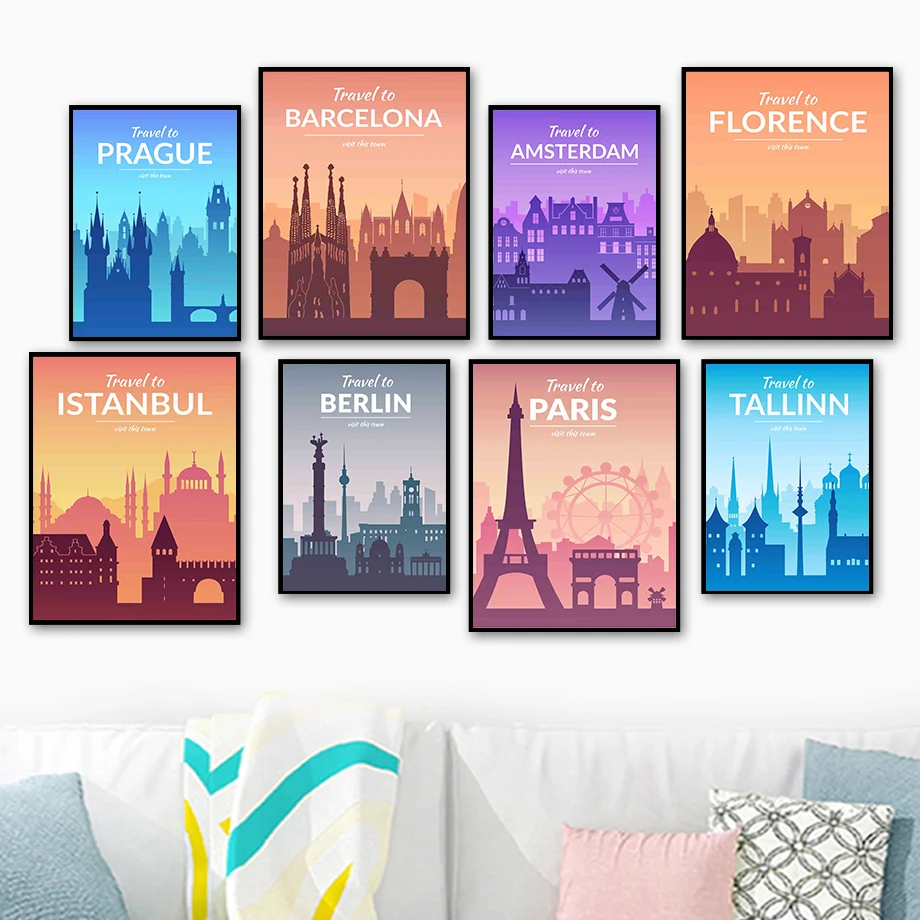 Paris Tower Berlin Travel World City Wall Art Canvas Painting Nordic Posters And Prints Wall Pictures For Living Room Decor
Paris Tower Berlin Travel World City Wall Art Canvas Painting Nordic Posters And Prints Wall Pictures For Living Room Decor