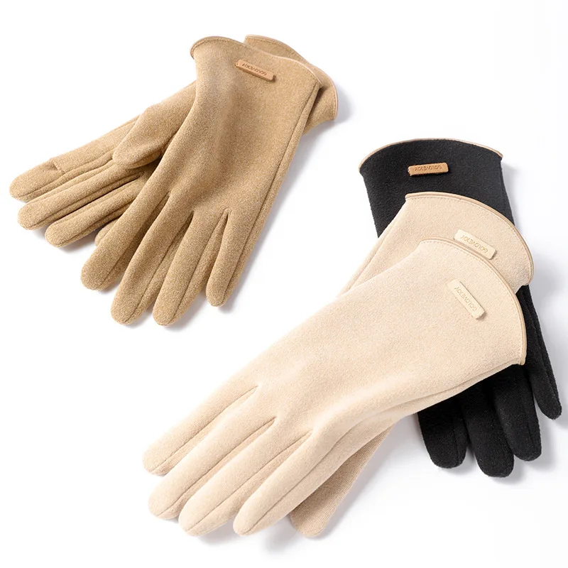 Women Winter Plus Velvet Keep Warm Touch Screen Thicken Solid Elasticity Suede Gloves Sport Finger Clamshell Cycling Drive
Women Winter Plus Velvet Keep Warm Touch Screen Thicken Solid Elasticity Suede Gloves Sport Finger Clamshell Cycling Drive