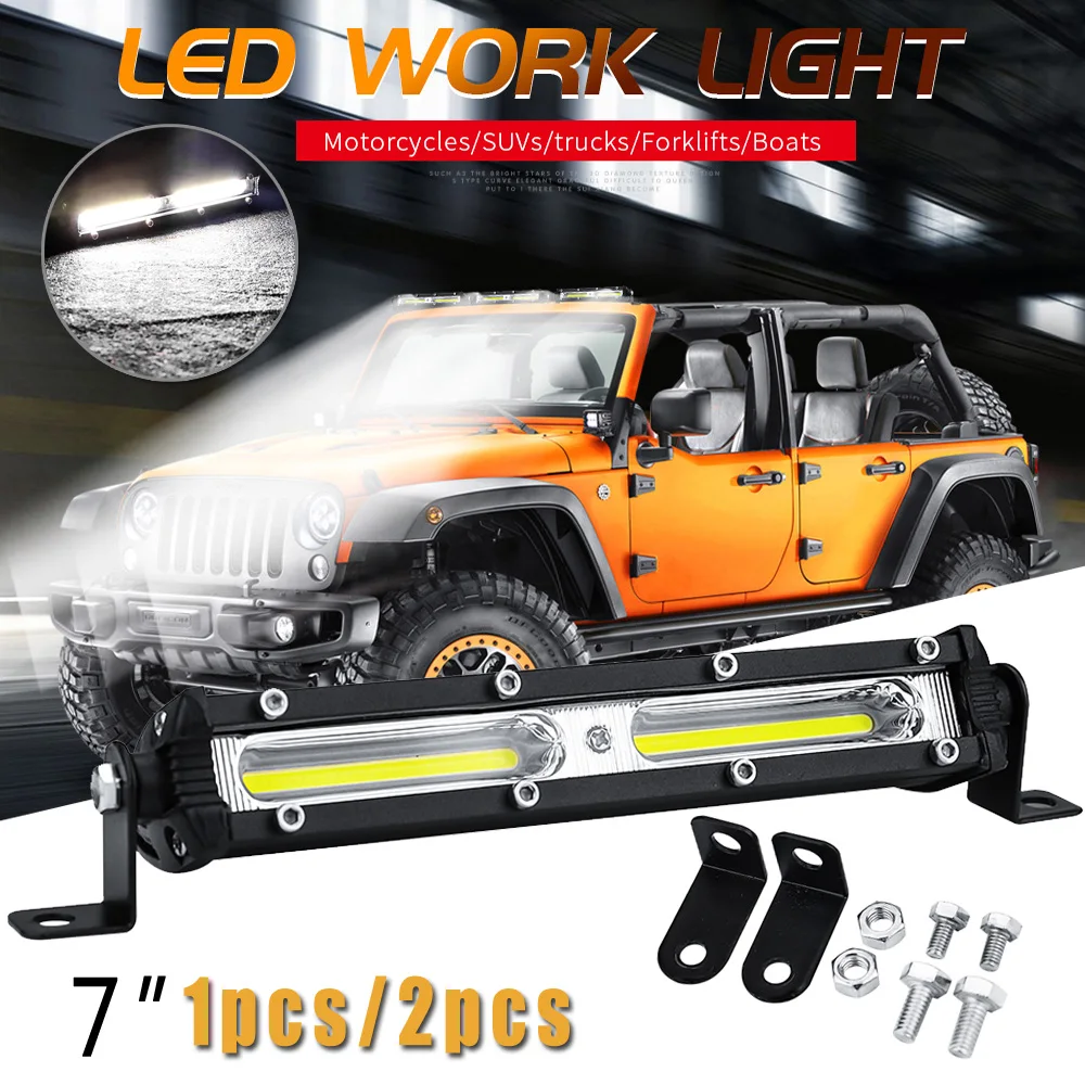 7 Inch 18W Slim Car Work Light Bar Single-Row LED Floodlight Off-road SUV Truck IP67 Waterproof 4000 Lumens
7 Inch 18W Slim Car Work Light Bar Single-Row LED Floodlight Off-road SUV Truck IP67 Waterproof 4000 Lumens