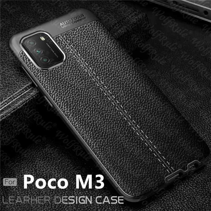 

For Cover Xiaomi Poco M3 Case For Poco M3 Capas Phone Shell Shockproof Bumper TPU Leather For Fundas Xiaomi Poco X3 NFC M3 Cover