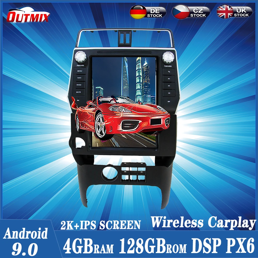 Android 9.0 128G Tesla Style Car Multimedia Player GPS Navigation For Toyota Land Cruiser Prado 2018-2020 Radio Stereo Head Unit
Android 9.0 128G Tesla Style Car Multimedia Player GPS Navigation For Toyota Land Cruiser Prado 2018-2020 Radio Stereo Head Unit