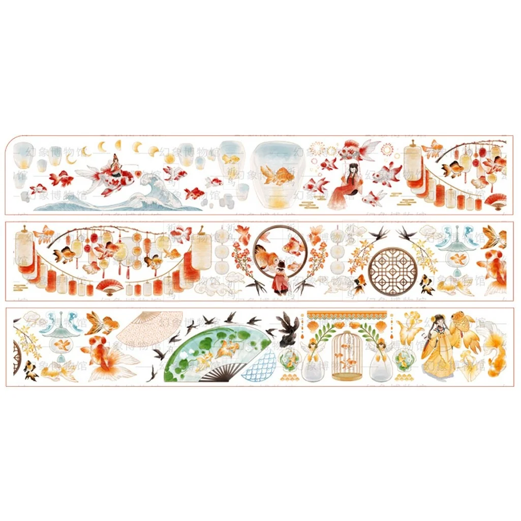 1 loop fish dancing, lantern phantom Museum, crystal pet journal paper masking tape
1 loop fish dancing, lantern phantom Museum, crystal pet journal paper masking tape
