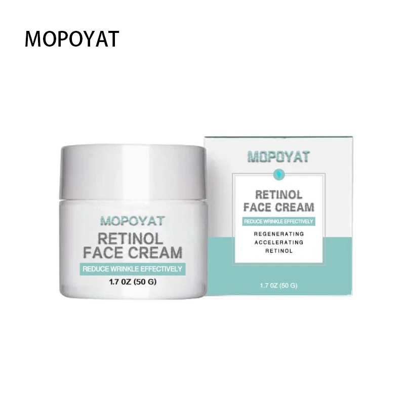 MOPOYAT Retinol Facial Cream Vitamin A Serum Firming neck skin Anti-aging Remove Wrinkles Moisturizing Night Day Cream 50ml
MOPOYAT Retinol Facial Cream Vitamin A Serum Firming neck skin Anti-aging Remove Wrinkles Moisturizing Night Day Cream 50ml