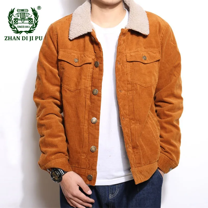 Men's Warm Corduroy Jacket Coats Fur Collar Winter Fleece Thermal Jackets Male Fashion Casual Bomber Jackets Chaqueta Hombre
Men's Warm Corduroy Jacket Coats Fur Collar Winter Fleece Thermal Jackets Male Fashion Casual Bomber Jackets Chaqueta Hombre
