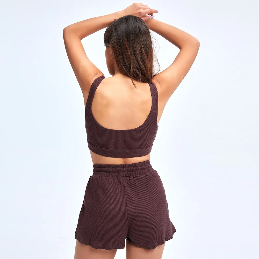 2 Pcs/set Shorts Suits Women Loose Short Sleeve Gym Yoga Set Sports Bra High Waist Drawstring Shorts Running Workout Suits
2 Pcs/set Shorts Suits Women Loose Short Sleeve Gym Yoga Set Sports Bra High Waist Drawstring Shorts Running Workout Suits