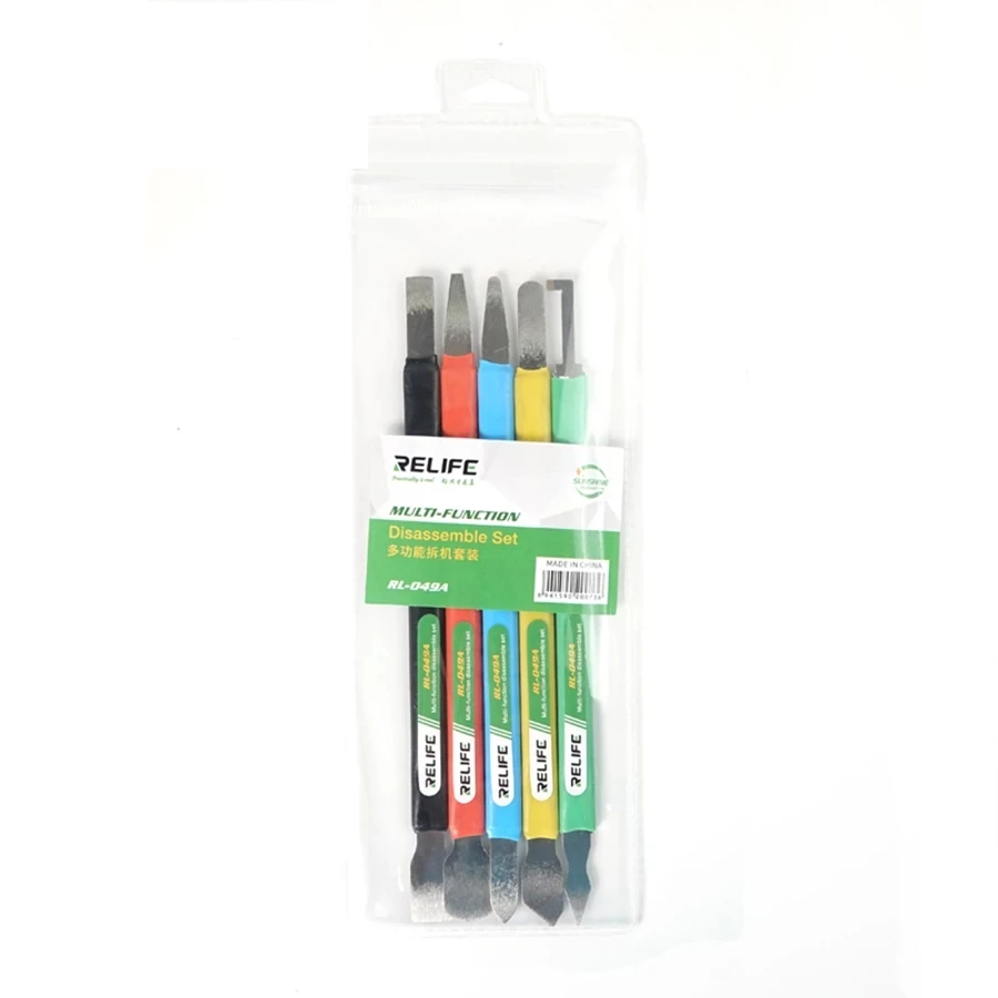 RELIFE RL-049A Double-headed multi-function prying knife for iPhone Android Remove the glass back cover Tin scraping knife
RELIFE RL-049A Double-headed multi-function prying knife for iPhone Android Remove the glass back cover Tin scraping knife