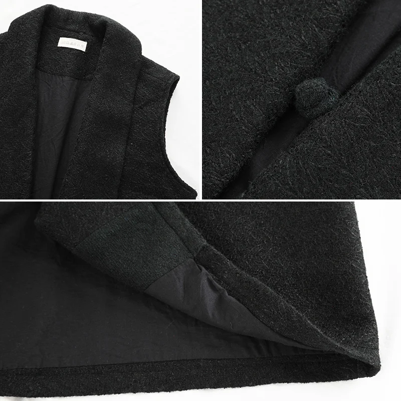 LZJN 2019 Autumn Winter Women Long Waistcoat Open Front Suit Collar Cardigan Coat Sleeveless Vest with Pockets
LZJN 2019 Autumn Winter Women Long Waistcoat Open Front Suit Collar Cardigan Coat Sleeveless Vest with Pockets