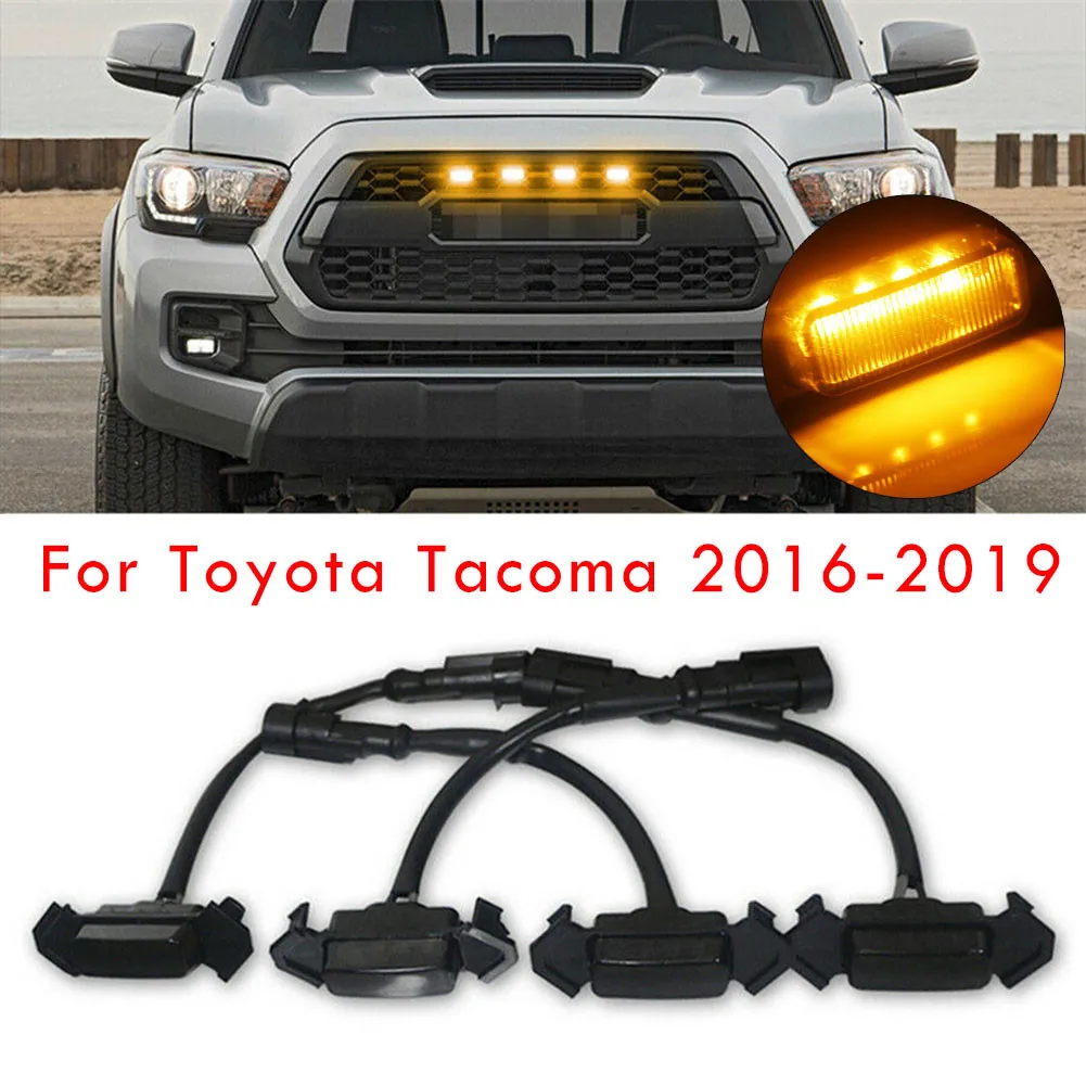 4x Smoke Front Grille LED Light Amber For Toyota Tacoma 2016-2019 Pro Grille Grille LED Lights
4x Smoke Front Grille LED Light Amber For Toyota Tacoma 2016-2019 Pro Grille Grille LED Lights