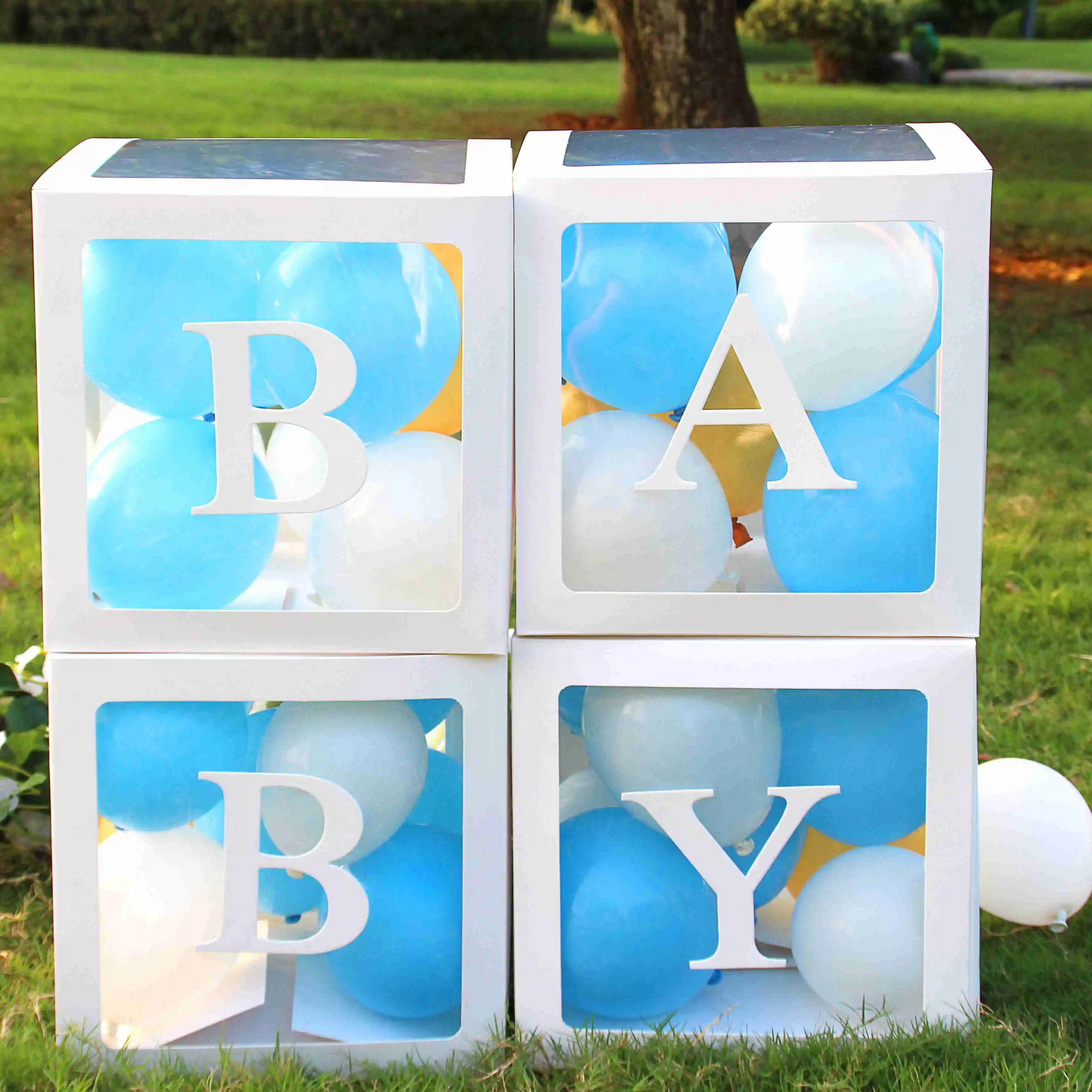 FENGRISE Alphabet Custom Transparent Box Baby Shower Boy Girl Wedding 1st Birthday Party Decoration Kids BabyShower Balloon Box 
FENGRISE Alphabet Custom Transparent Box Baby Shower Boy Girl Wedding 1st Birthday Party Decoration Kids BabyShower Balloon Box