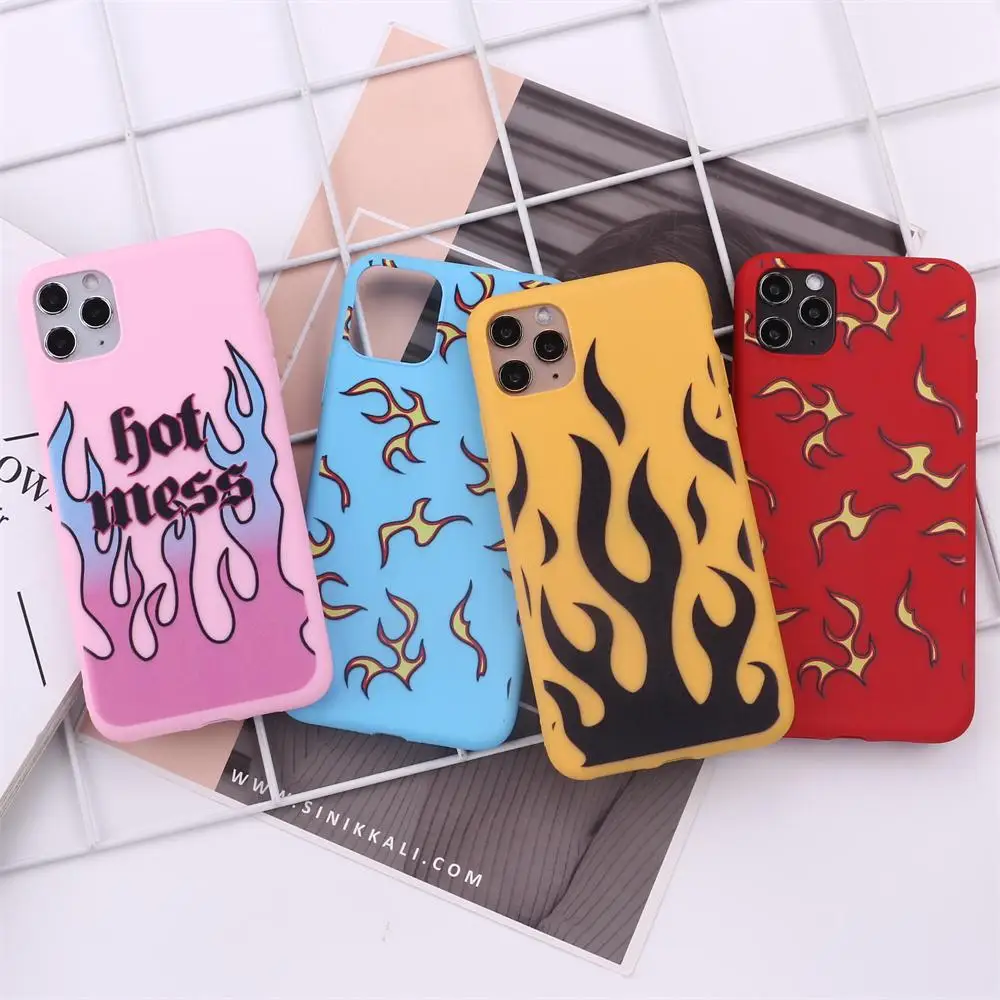 Fashion Multi-color Flame For IPhone 12 Mini 11 Pro Max X XS XR Max 7 8 7Plus 8Plus 6S SE Soft Silicone Candy Case Fundas
Fashion Multi-color Flame For IPhone 12 Mini 11 Pro Max X XS XR Max 7 8 7Plus 8Plus 6S SE Soft Silicone Candy Case Fundas
